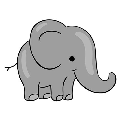 easy cartoon elephants|easy cartoon elephant drawing.